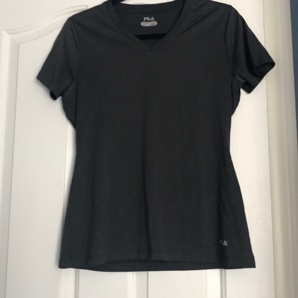 Fila Gray Exercise Short Sleeve